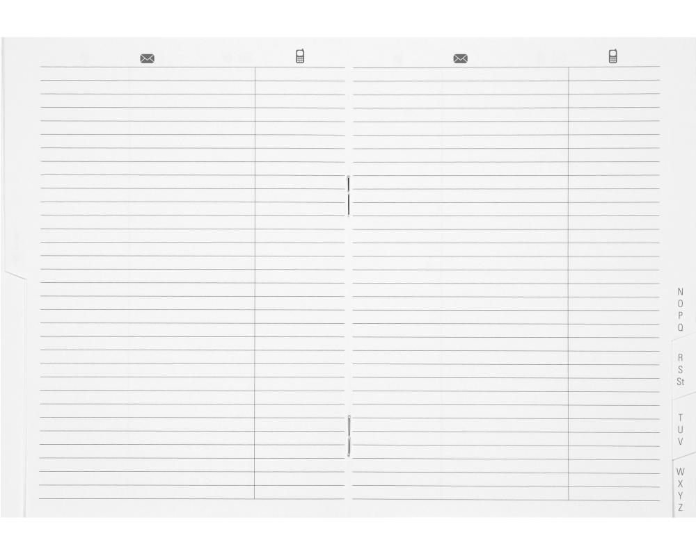 BIELLA Adressregister 85530800U 16 Seiten 10x13.9cm