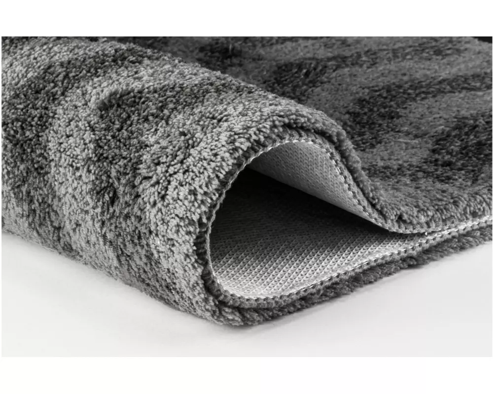 Kleine Wolke Badteppich Zack 60 x 90 cm, Grau