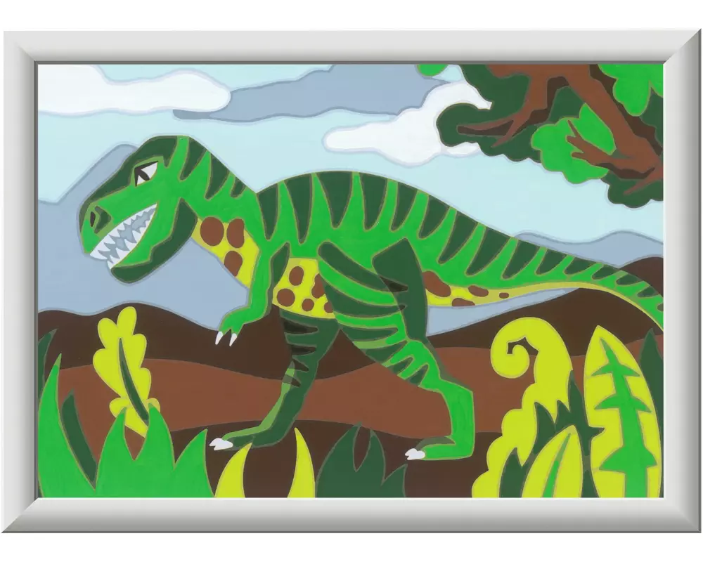 Ravensburger Malen nach Zahlen Umherstreifender Dinosaurier