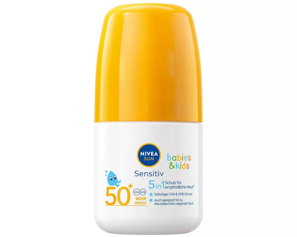 NIVEA SUN Sonnencreme Kids Roll-on Sensitive LSF 50+ 50 ml