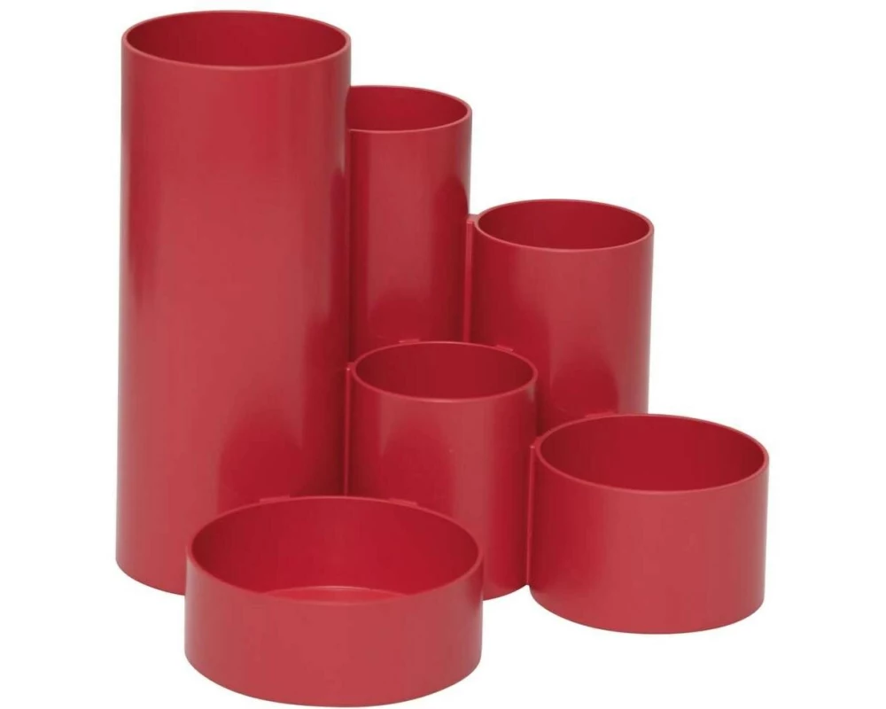 Maul Stifteköcher MAULtubo Recycling Rot