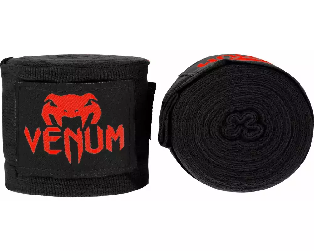 Venum Kontact Boxing Handwraps 2.5 m, Rot/Schwarz