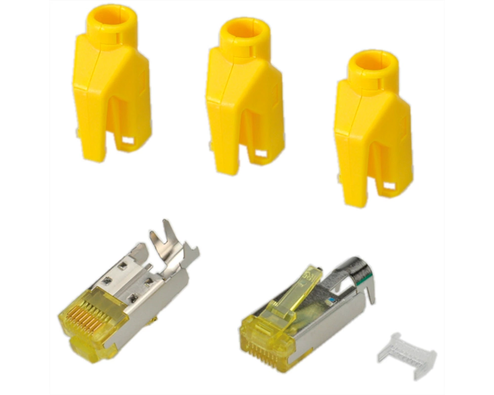 HiRose TM31 Stecker geschirmt, Tülle gelb, 50 Stück