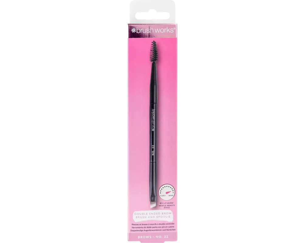 Brushworks Eyebrow Brush No. 22 mit zwei Enden und Spoolie