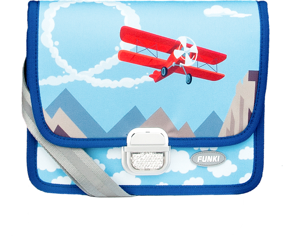 FUNKI Kindergarten-Tasche Airplane 6020.025 hellblau 265x200x700mm