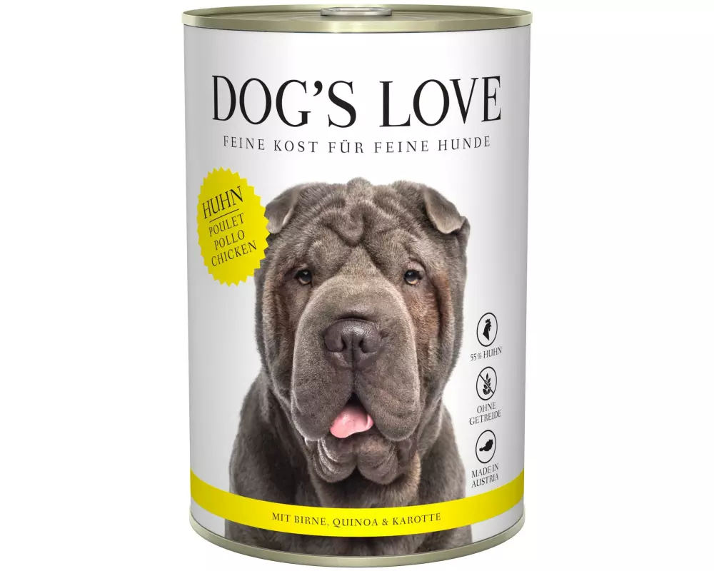 Dog's Love Nassfutter Adult Huhn, 400 g