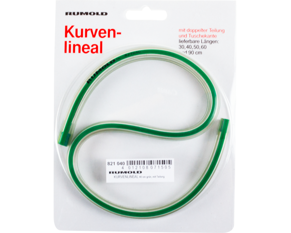 RUMOLD Flexibler Kurvenlineal 40cm 821040 mit Teilung