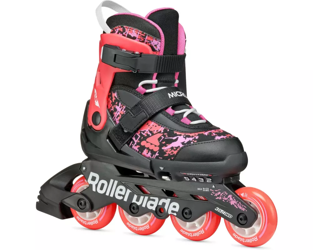 ROLLERBLADE Inline-Skates Microblade SL Schwarz/Korall, 36.5-40.5