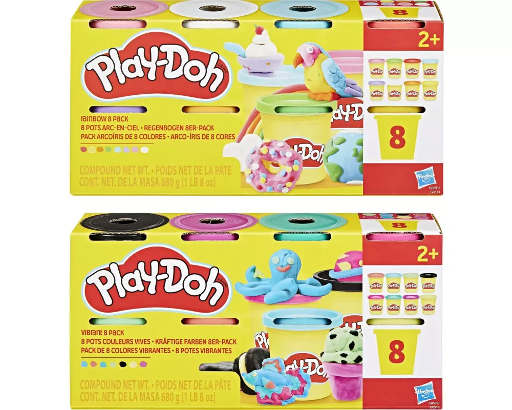 Play-Doh Knetmasse Play-Doh 8-er Pack assortiert