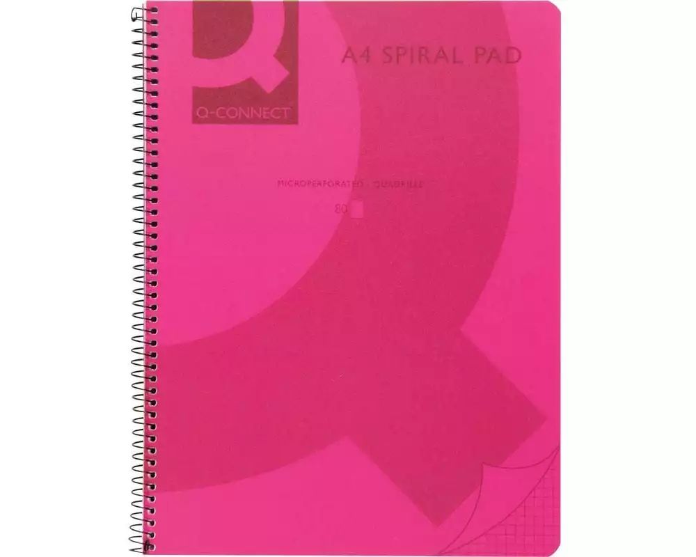 CONNECT Notizheft A5, Kariert, Pink