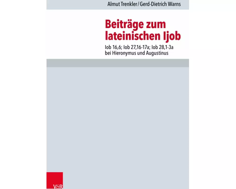 Beiträge zum lateinischen Ijob