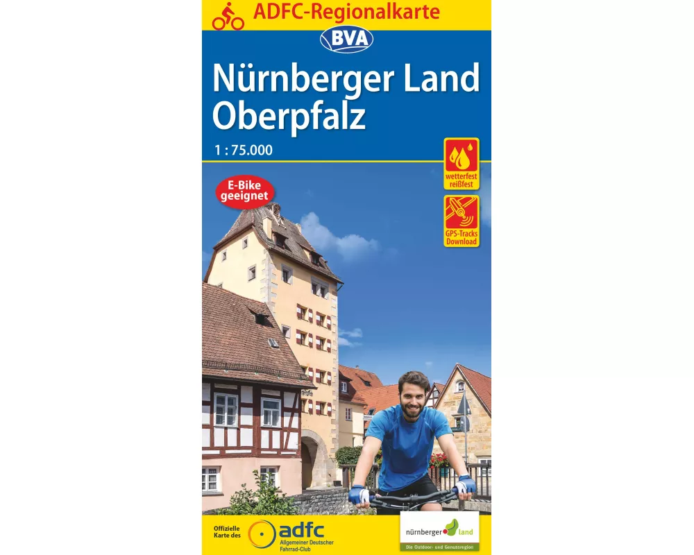 BVA ADFC Regionalkarte Nürnberger Land/ Oberpfalz 1:75.000
