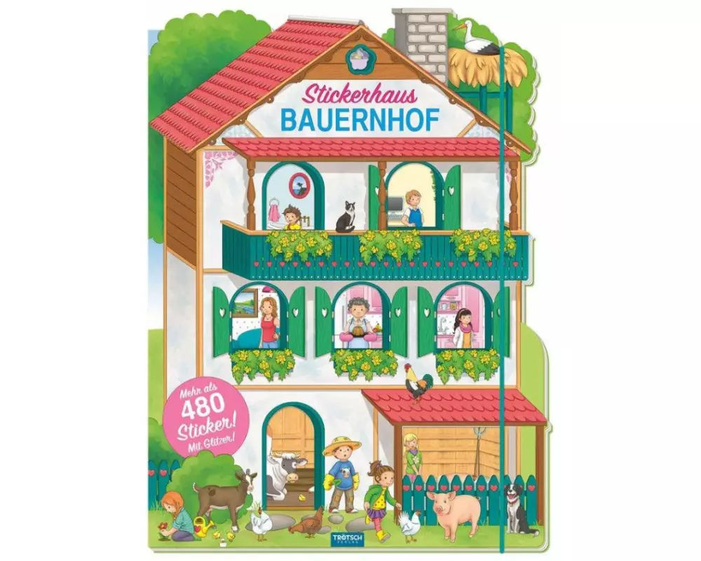 Trötsch Stickerbuch Stickerhaus Bauernhof