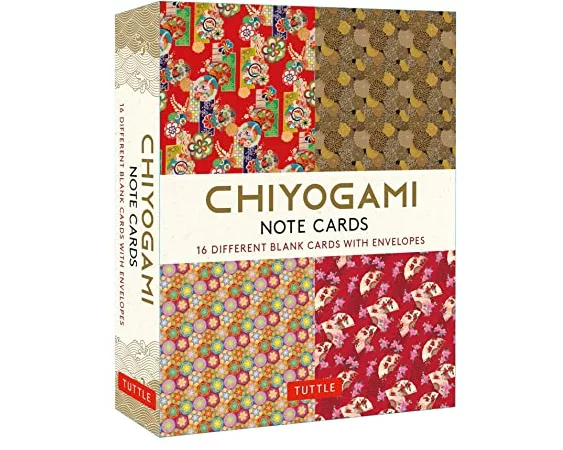 Chiyogami Japanese, 16 Note Cards