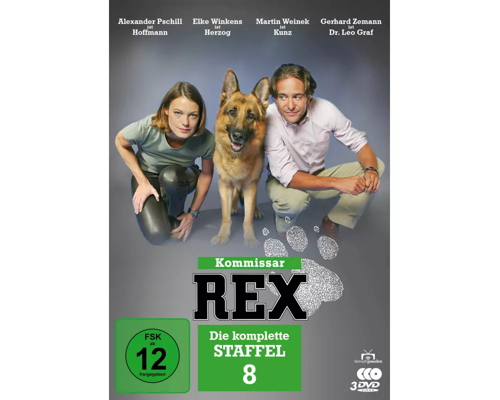 Kommissar Rex - Die komplette 8. Staffel (3 DVDs)