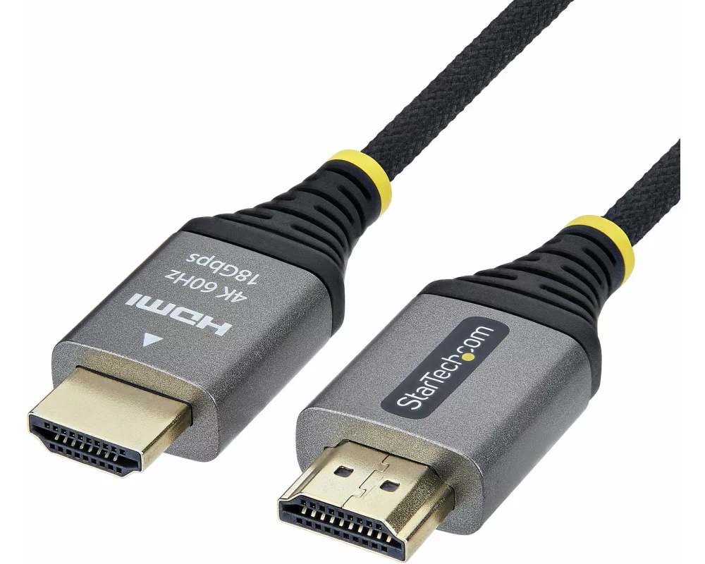 StarTech.com HDMI2-FLEX-4K60-3M HDMI cable HDMI Typ A (Standard) Schwarz, Silber