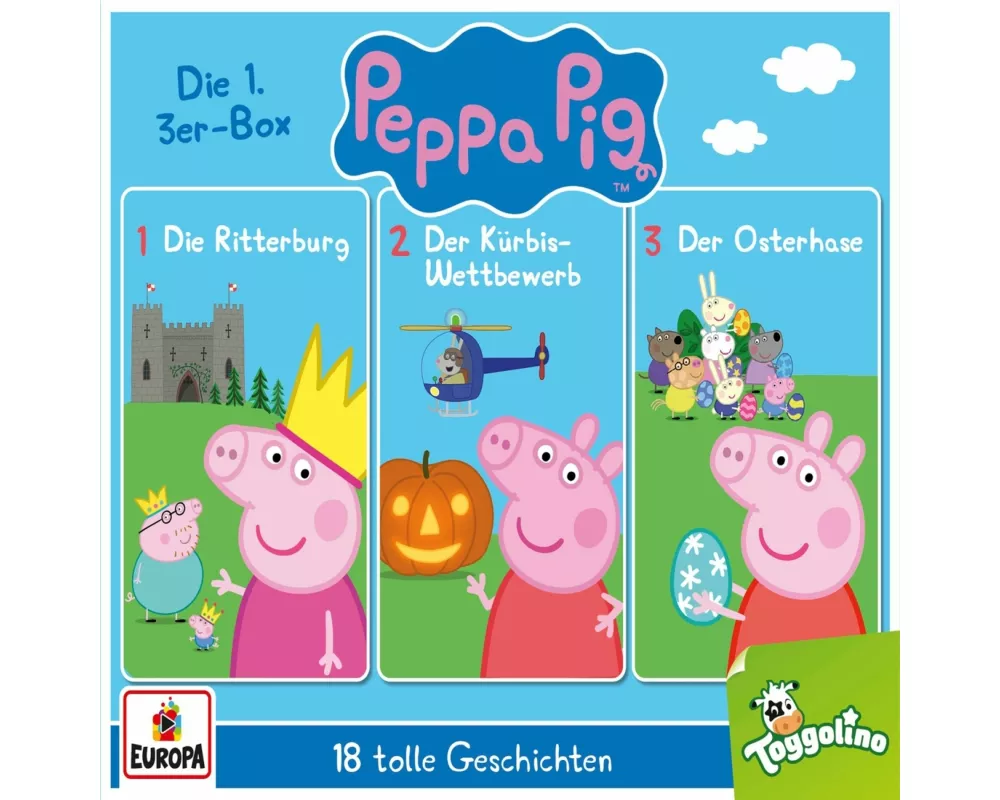 Peppa Pig Hörspiele 01 / 3er Box (Folgen 1, 2, 3)