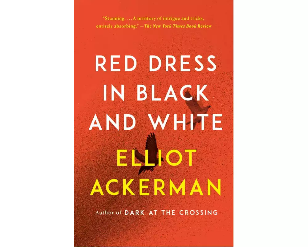 Red Dress in Black and White