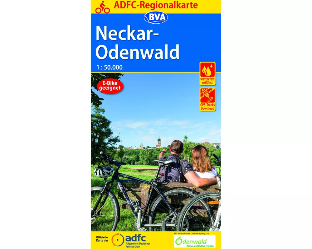 BVA ADFC Regionalkarte Neckar-Odenwald 1:50.000