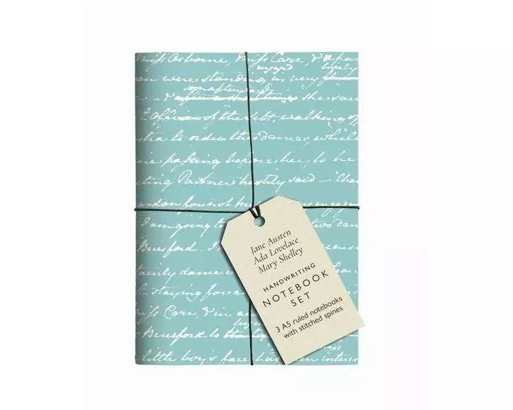 Jane Austen, Ada Lovelace, Mary Shelley Handwriting Notebook Set