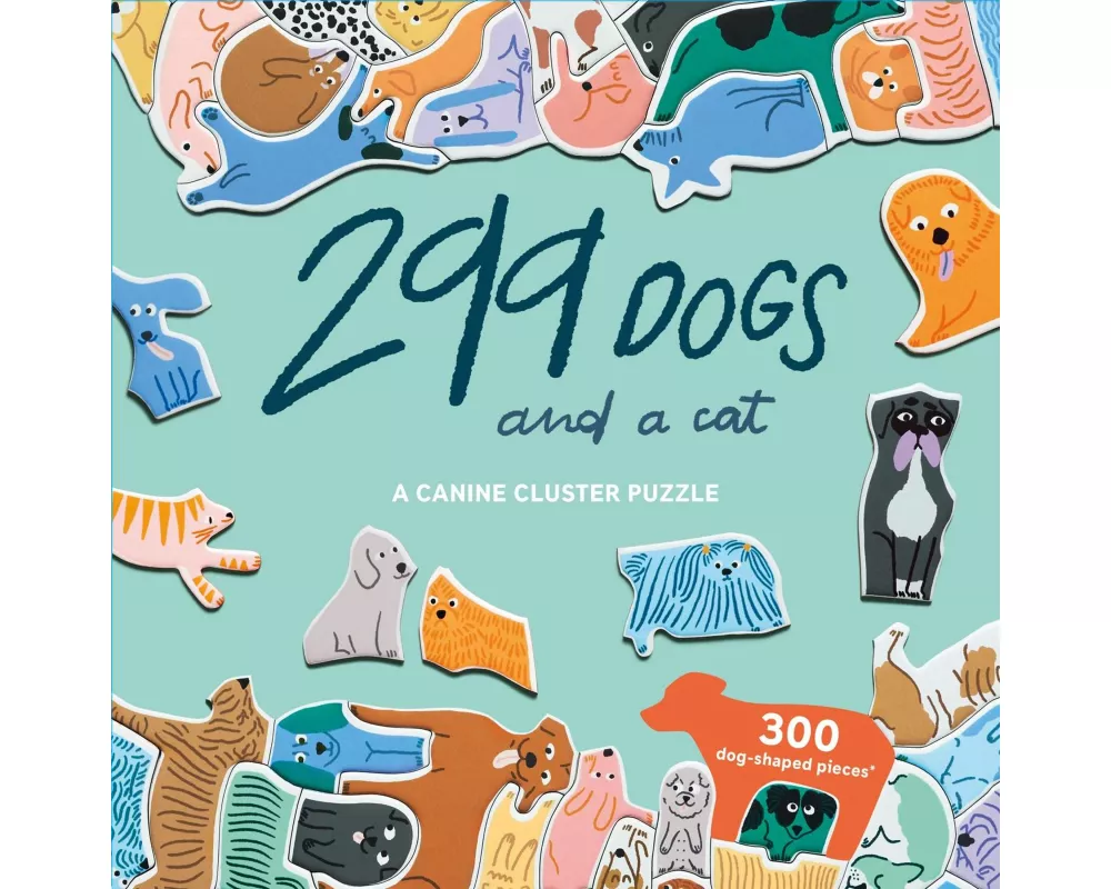 299 Dogs (and a Cat) 300 Piece Cluster Puzzle