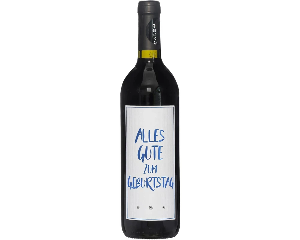 Dreams and Fantasy Geschenkidee Rotwein Alles Gute zum Geburtstag Blau, 750 ml
