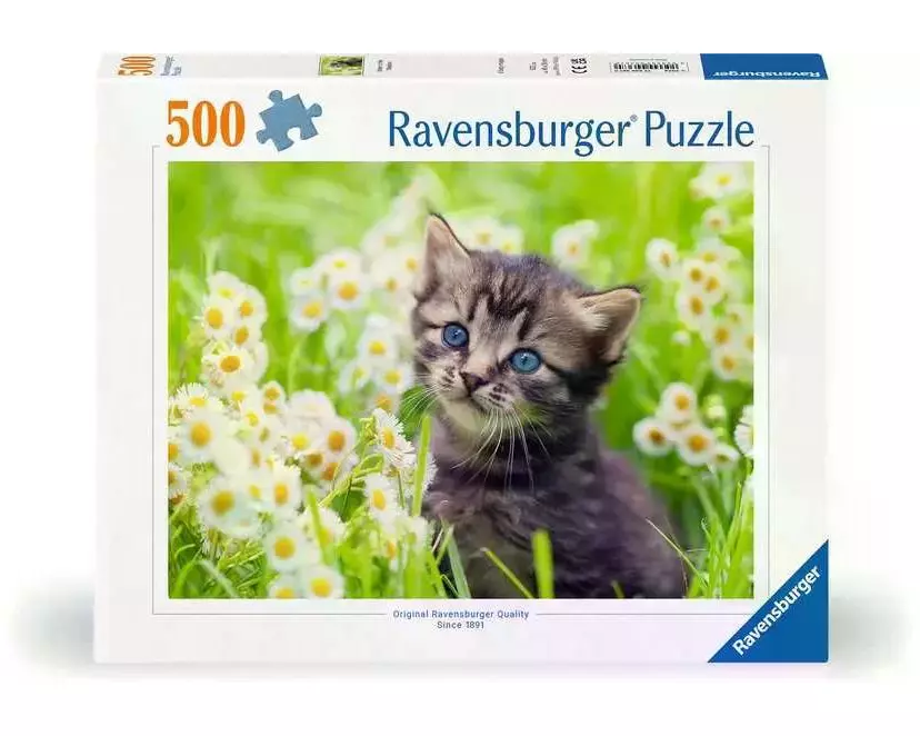 Ravensburger Puzzle Kätzchen in der Wiese 500 Teile