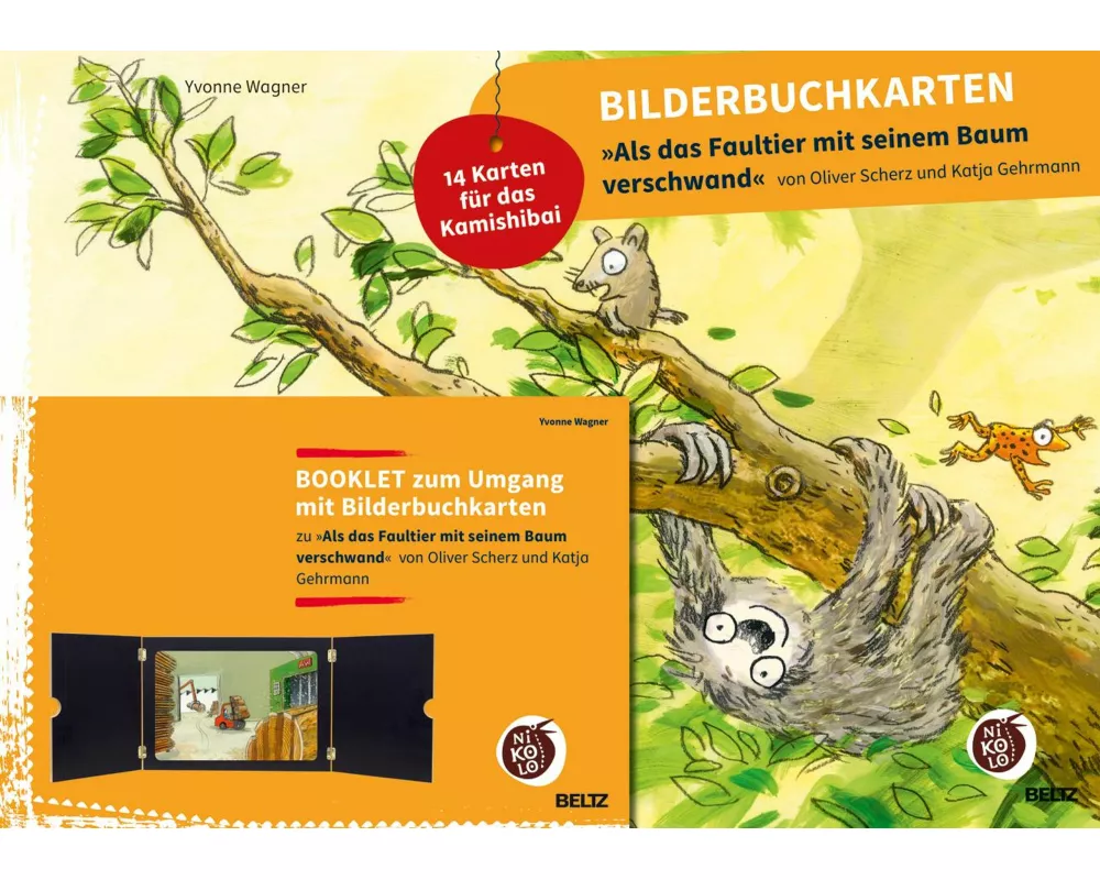 Bilderbuchkarten »Als das Faultier mit seinem Baum verschwand« von Oliver Scherz und Katja Gehrmann