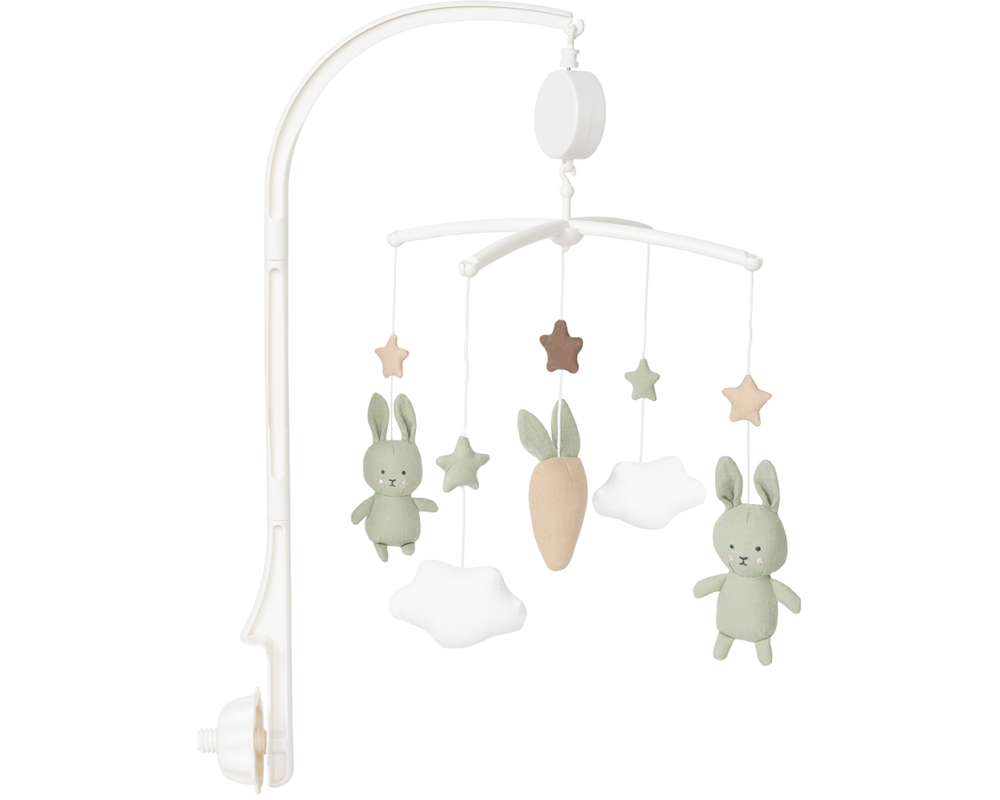 JABADABADO Mobile mit Musik Hase K112 grün
