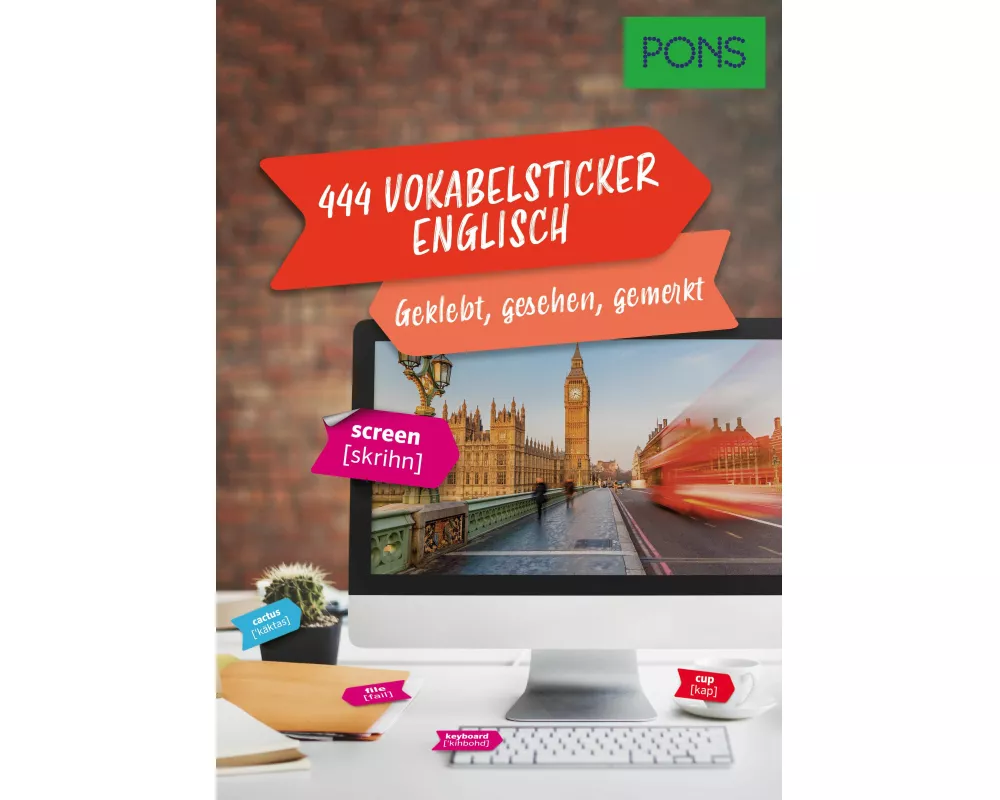 PONS 444 Vokabelsticker Englisch