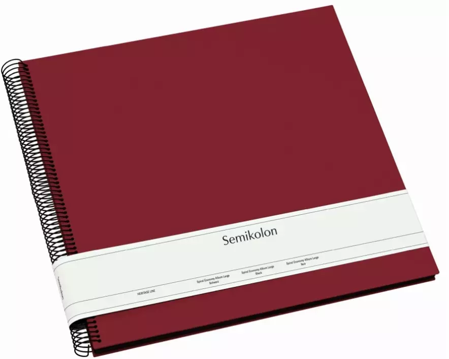 Spiral Economy Album Large black burgund