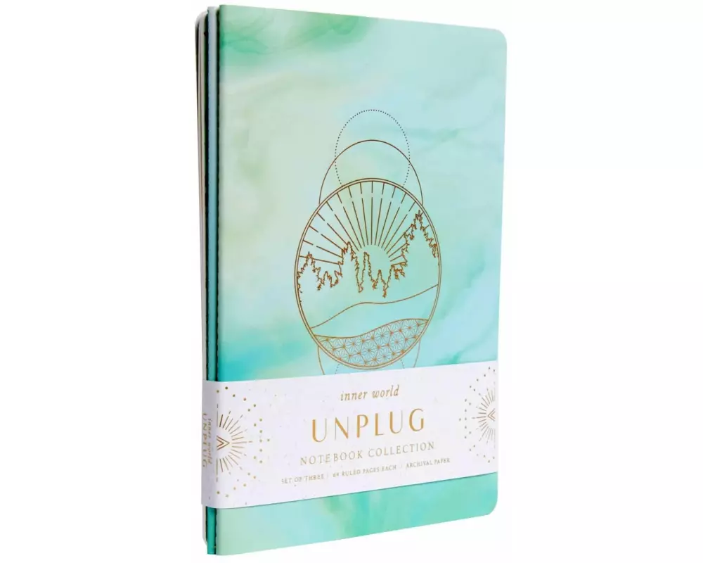 Unplug Sewn Notebook Collection: Set of 3