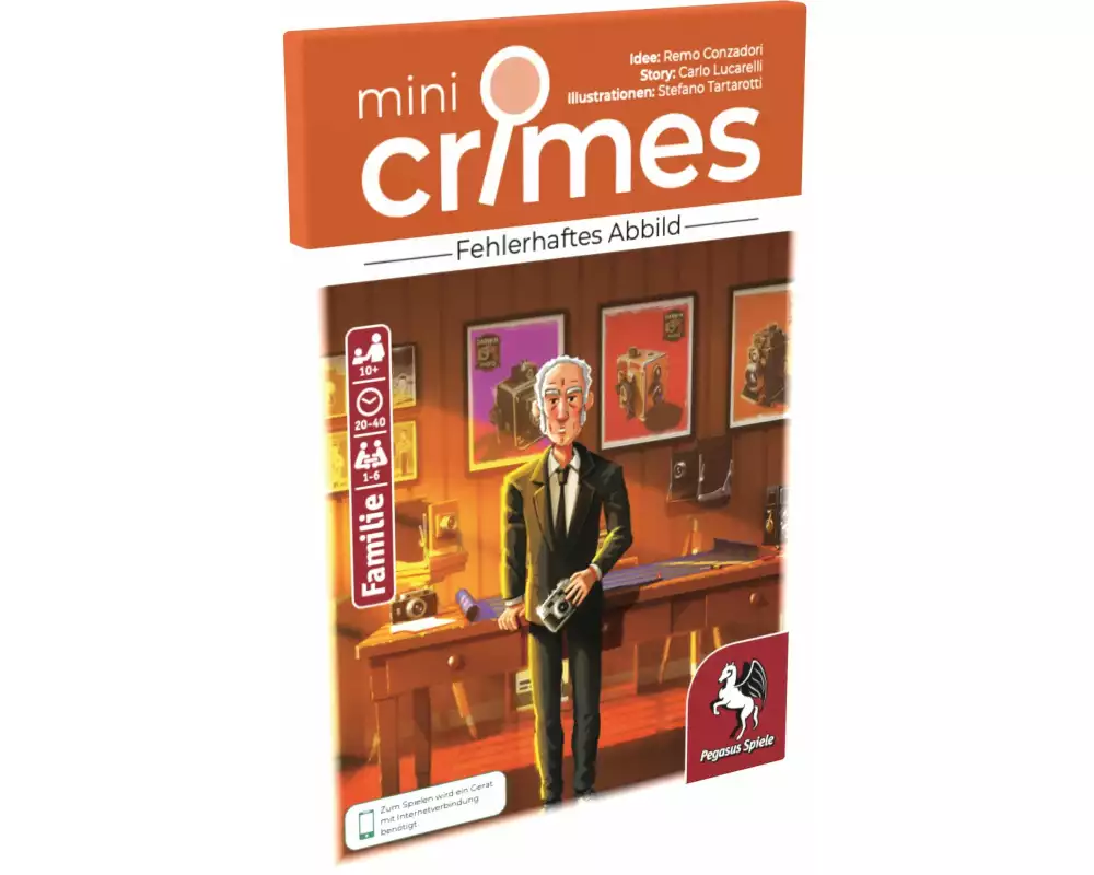 Pegasus Spiele Kartenspiel MiniCrimes – Fehlerhaftes Abbild -DE-