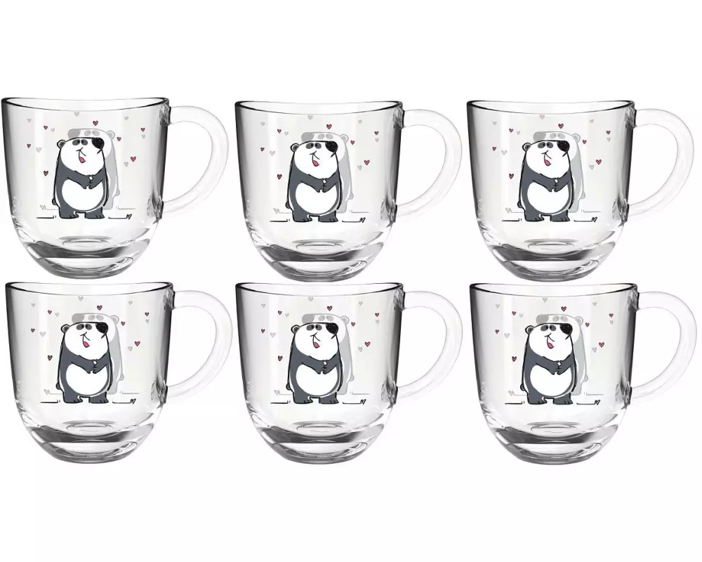 Leonardo Kindertasse Bambini Panda, 6 Stück