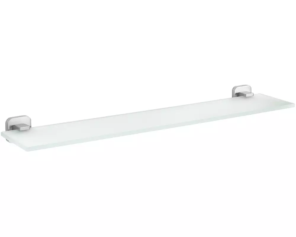 tesa Esteetic Glasablage ohne Bohren, silber