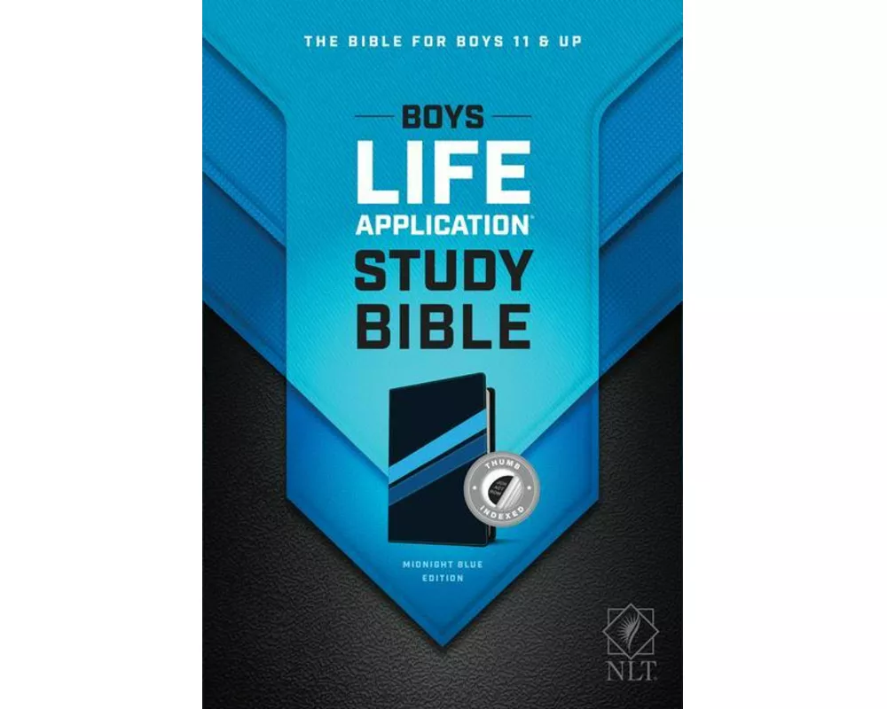 NLT Boys Life Application Study Bible, Tutone (Leatherlike, Midnight Blue, Indexed)