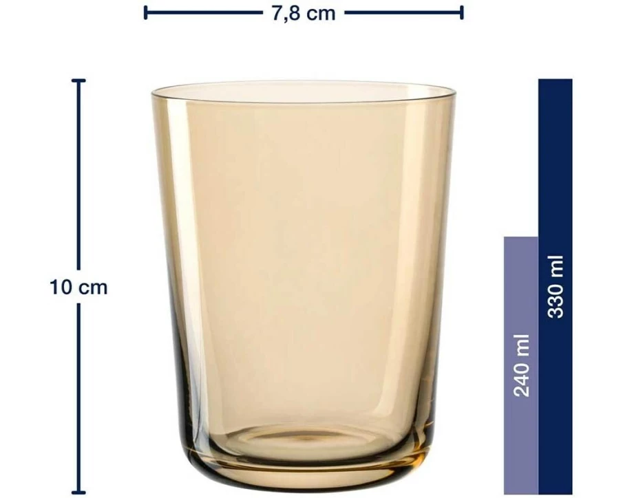 LEONARDO Trinkglas Leggero 240 ml, Tosca, 4 Stück