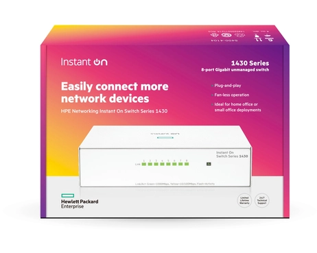 Aruba Instant On Switch 1430, 8 Ports