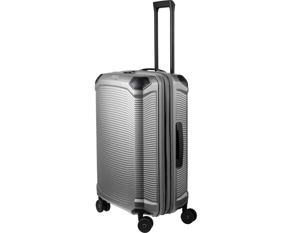 travelite MILLENNIUM Trolley M erweiterbar 76 l Silber