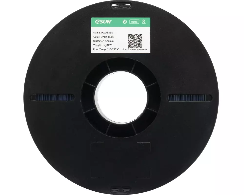 eSun Filament PLA Basic, Dunkelblau 1.75 mm 1 kg