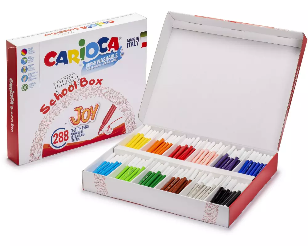 Carioca Fasermaler Schoolbox Joy 288-teilig
