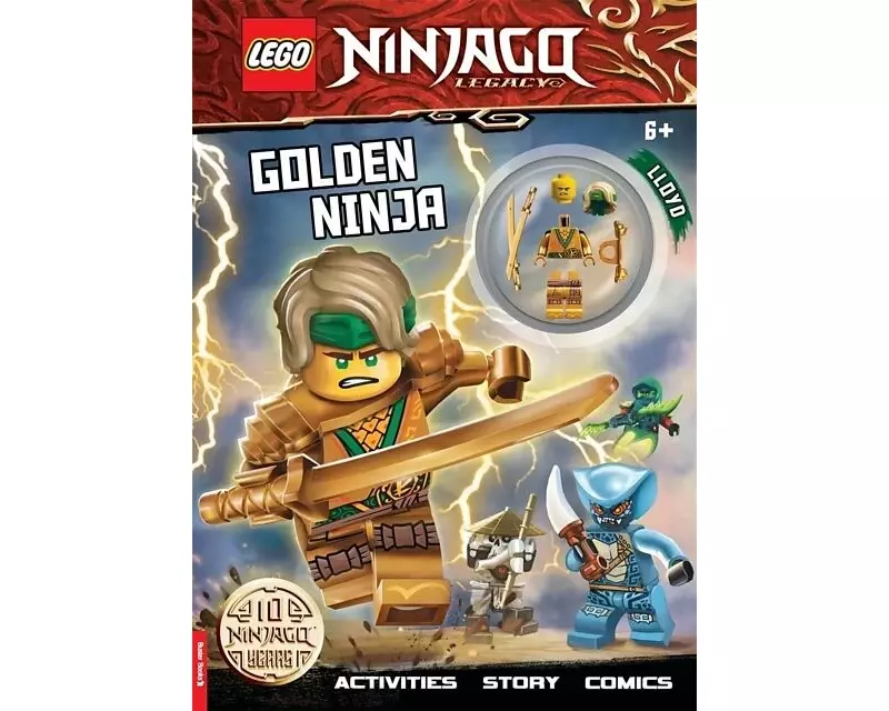 LEGO NINJAGO: Golden Ninja Activity Book (with Lloyd minifigure)
