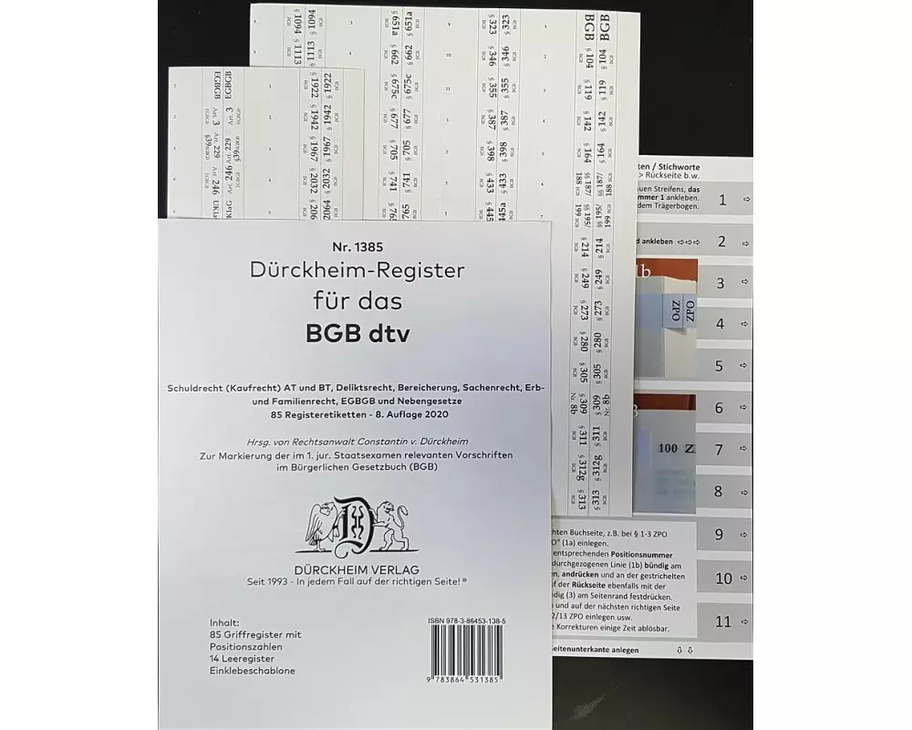 DürckheimRegister BGB im dtv 2023