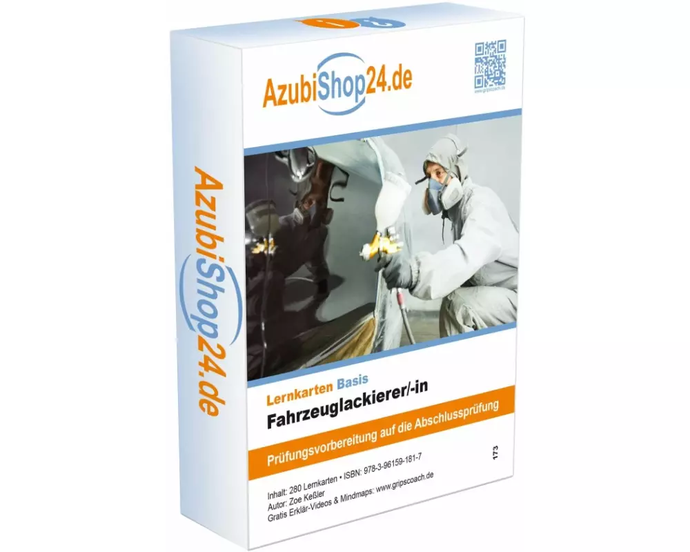 AzubiShop24.de Basis-Lernkarten Fahrzeuglackierer /-in. Prüfungsvorbereitung