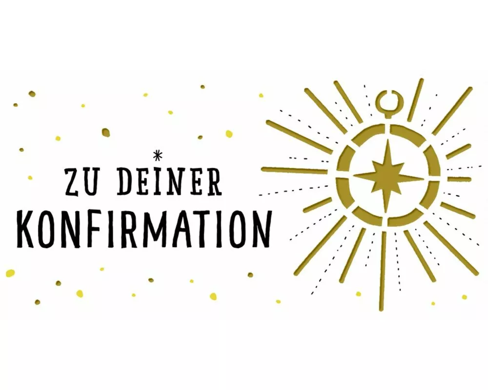 Kuvert für einen Geld- oder Gutschein – Zu deiner Konfirmation