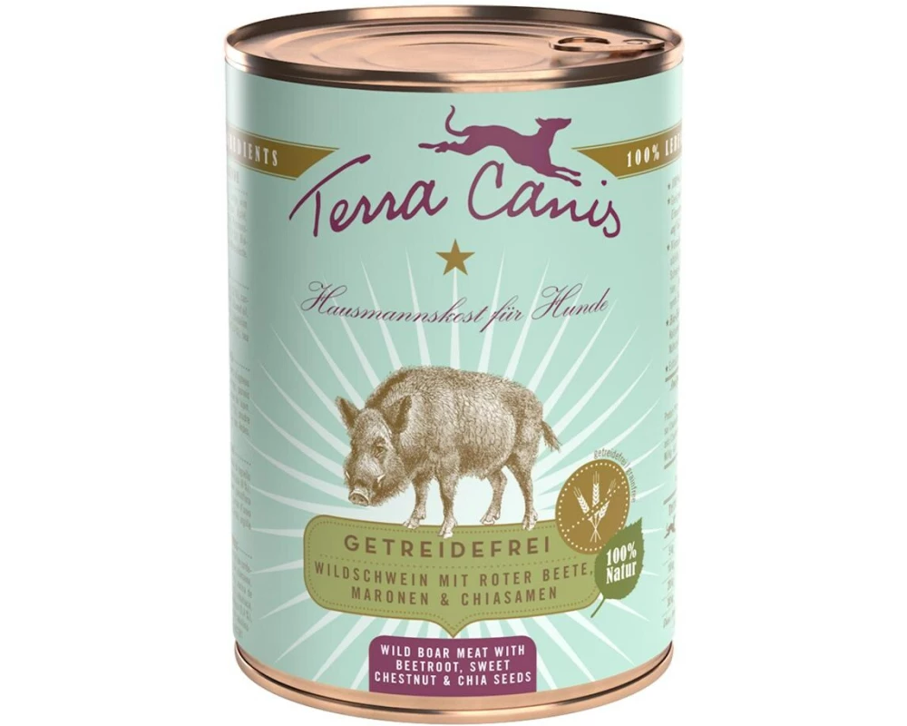 Terra Canis Nassfutter Getreidefrei Wildschwein, 400 g