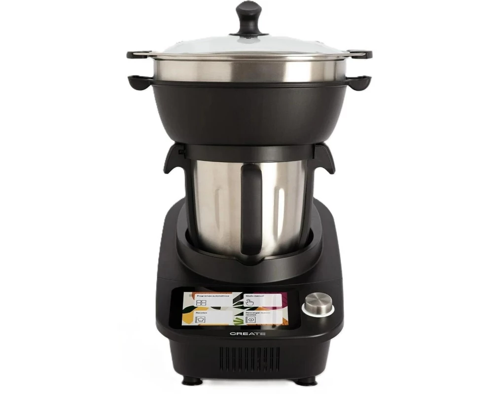 Create Küchenmaschine Chefbot Touch Pro Connect Schwarz/Silber