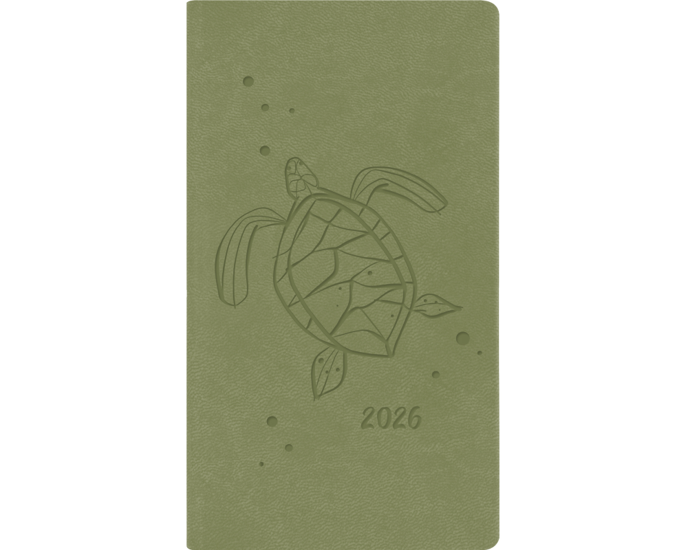 SIMPLEX Ladytimer Taschenplaner 2026 40521.26 1W/2S olive ML 8.7x15.3cm
