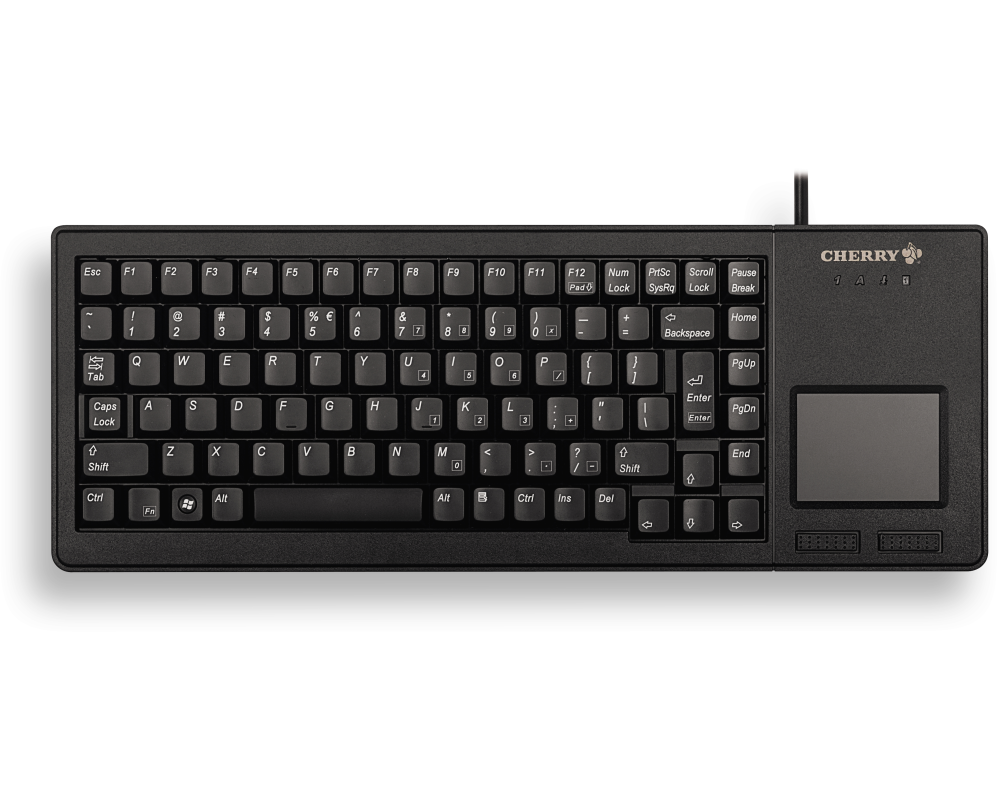 CHERRY XS Touchpad Tastatur Universal USB QWERTY UK Englisch Schwarz