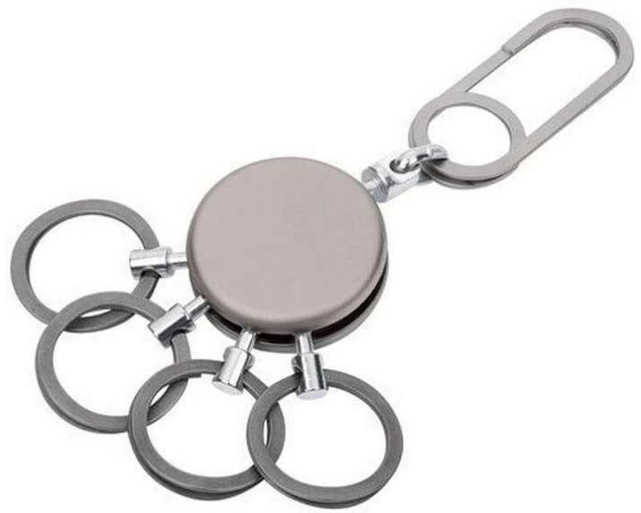 Troika Schlüsselanhänger Patent Easy Chrom Schwarz